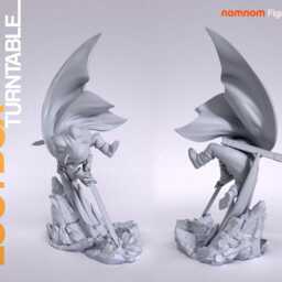 Frog - Chrono Trigger 3D Printed Figure 110 Scale - thumbnail 3