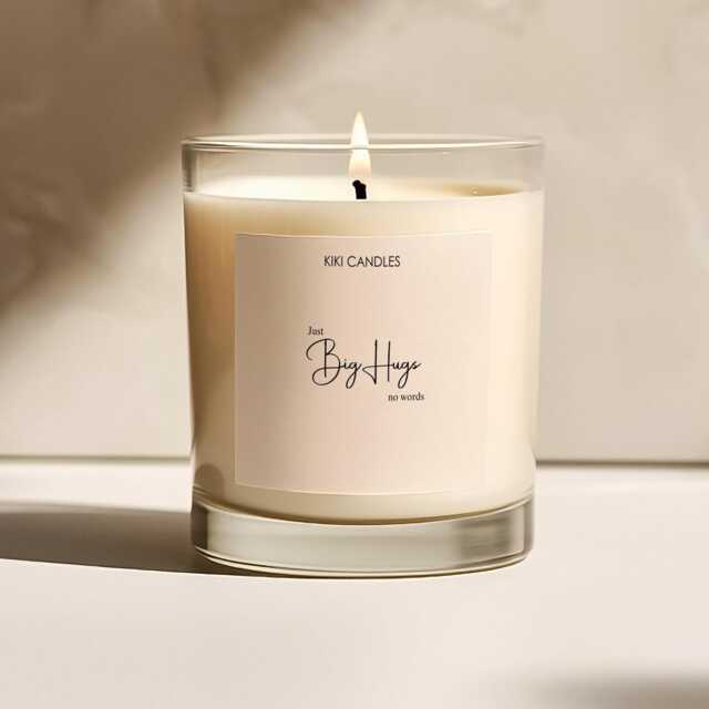 Just Big Hugs No Words Candle, Sending A in Get Well Soon Sympathy, Thinking Of You Gifts Gift For Friend, Her Him - image 1