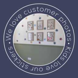 Whimsical Stars & Dots Fabric Wall Stickers Peel & Stick Kids Nursery Decor, Removable & Repositionable - thumbnail 4