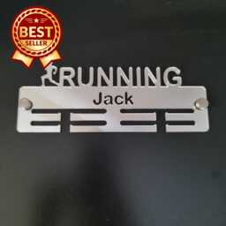 Running Man Medal Hanger - Custom Name & Colour