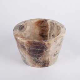 Travertine Bowl, Rustic Style Marble Handmade Natural Stone Beige Stone Grey Home Gift, Decoration - thumbnail 3