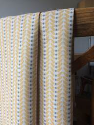 Sample Only - Curtains Made To Measure? Just Need Pole Length & Drop Quote Mustard Linen Scandi Wings - thumbnail 1