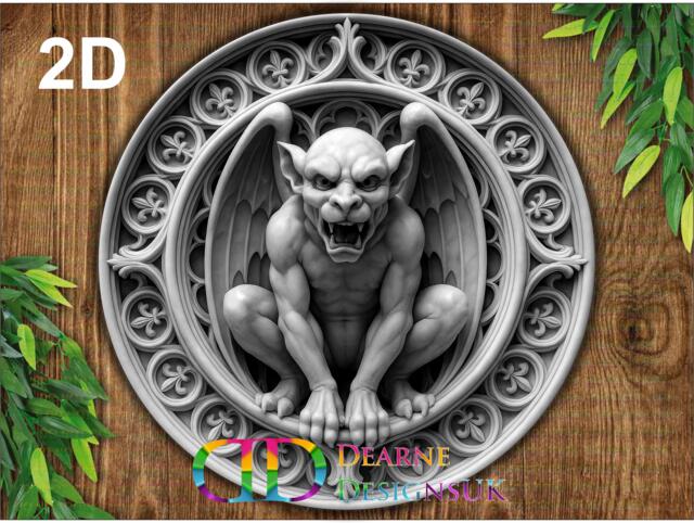 Gargoyle Sign, Garden Ornament, Metal Wall Art, D??cor, Gardener Gift, Outdoor Decoration - image 1
