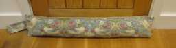 Draught Excluder, William Morris Slate Grey Strawberry Thief Door Stopper, Draft Window Draught Dodger