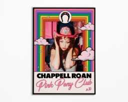 Chappell Roan Inspired Music Print Pink Pony Club, Indie Rock Art - thumbnail 1