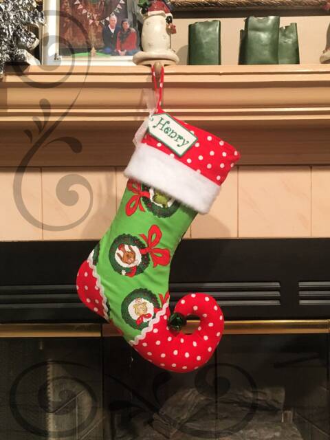 Grinch Christmas Stocking - Elf Stocking - image 1