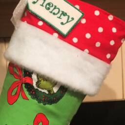 Grinch Christmas Stocking - Elf Stocking - thumbnail 3