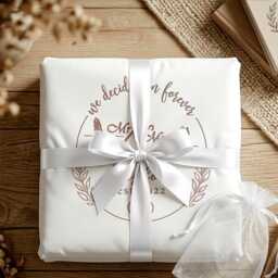 Personalised Bridal Wedding Bedding Set, Mr & Mrs Custom Duvet Cover, Luxury Anniversary Keepsake - thumbnail 3