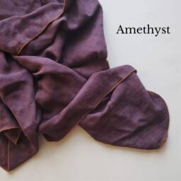 Hand Dyed Organic Bamboo Cotton Muslin Swaddle, Swaddle Blanket, Baby Shower Gift, Mom To Be Gift - thumbnail 4