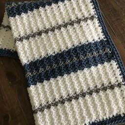 Nautical Baby Blanket - Ready To Ship New Gift Shower Nursery Coastal Room - thumbnail 4