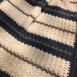 Nautical Baby Blanket - Ready To Ship New Gift Shower Nursery Coastal Room - thumbnail 3