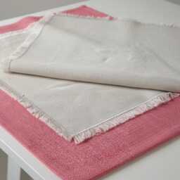 Personalised Pink Linen Fairy Garden Cushion, Magical Forest Bespoke 40x40cm Pillow Keepsake Nursery Item - thumbnail 3