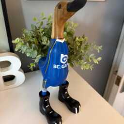 Leicester City Fc - Hand-Painted Wooden Duck - 2025-2026 Design Approx. 25cm - thumbnail 2
