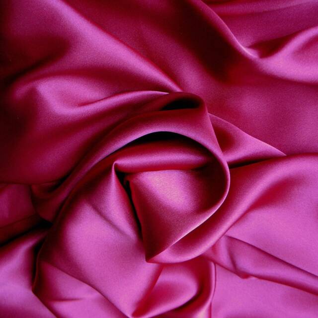 Magenta Charmeuse Satin Pillowcase, Handmade Luxury Bedding