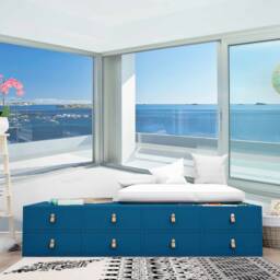 Sea View From Inside A Window Removable Wallpaper Landscape Self-Adhesive Large Wallpapers Wall Mural Decal - thumbnail 3