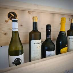 Wine Rack With Glass Holder Fathers Day Gifts Idea Bottles Barware Glassware Homedecor Reclaimed Wood Personalised Vintage Gift Rustic - thumbnail 3