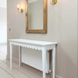 Traditional Scalloped Edge Console Tables - Handmade in Custom Sizes - thumbnail 3