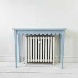 Traditional Scalloped Edge Console Tables - Handmade in Custom Sizes - thumbnail 1
