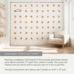 Acorn Toss Brown - Fabric Wall Decal Woodland Mej - thumbnail 4