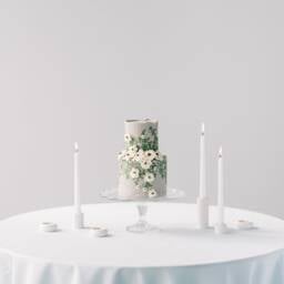 Medium Minimalist Concrete Taper Candle Holder - thumbnail 3