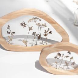 Pressed Flower Wall Art - Set Of Flower Frames Wavy Decor Set Herbarium Frame Botanical - thumbnail 3