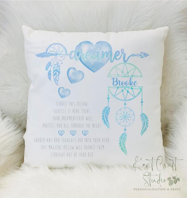 Personalised Dream Catcher Gift, Worry Cushion, Dream Home D??cor - image 1