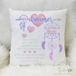 Personalised Dream Catcher Gift, Worry Cushion, Dream Home D??cor - thumbnail 2