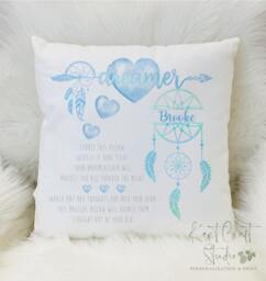 Personalised Dream Catcher Gift, Worry Cushion, Dream Home D??cor - thumbnail 1