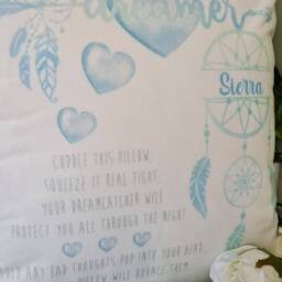 Personalised Dream Catcher Gift, Worry Cushion, Dream Home D??cor - thumbnail 4