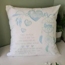 Personalised Dream Catcher Gift, Worry Cushion, Dream Home D??cor - thumbnail 3