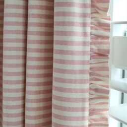 Handmade Ticking Stripe Curtain, Pinch Pleat With Folded Frill, Made To Measure - thumbnail 4