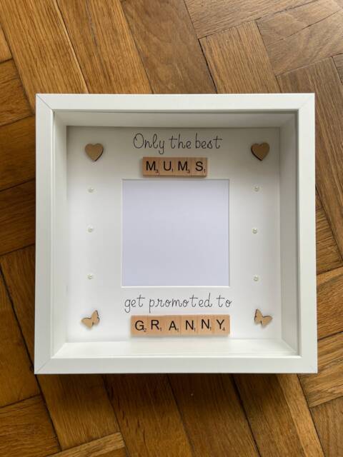 Best Mum Frame, Granny Gift For Granny, Nanny Birthday Mum, New Grandparent Gift, Baby Announcement - image 1
