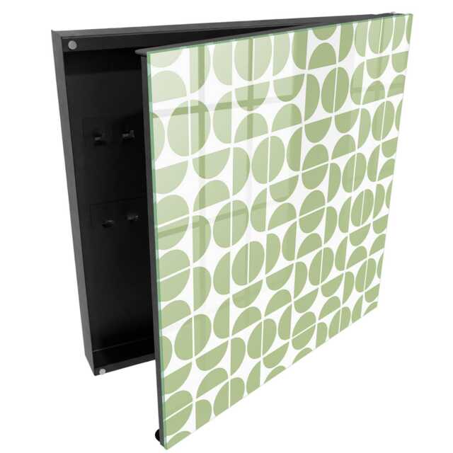 Green Geometry Key Cabinet For Home, Box Wall, Geometric Geometric, Lovers Of Modern Designs - image 1