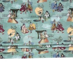 Roman Blinds/Custom - Made To Measure Pattern Samurai & Geisha Japanese Motif - thumbnail 2