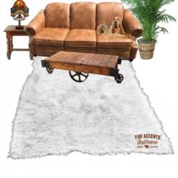 Plush Faux Sheepskin Rug - Thick Shag, Non-Slip, Usa Made - thumbnail 2