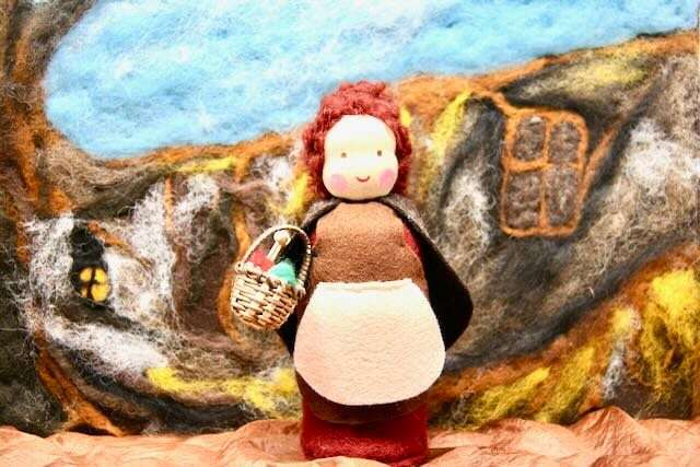 Mother Earth Waldorf Inspired Natural Table Doll Spring Deco Winter Flower Child Seasons - image 1