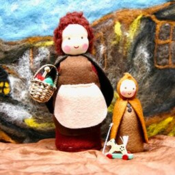 Mother Earth Waldorf Inspired Natural Table Doll Spring Deco Winter Flower Child Seasons - thumbnail 2