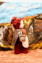 Mother Earth Waldorf Inspired Natural Table Doll Spring Deco Winter Flower Child Seasons - thumbnail 3
