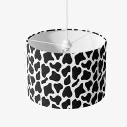 Lampshade Animal Cow Print Velvet - Black White Drum Lamp Shade 25cm 30cm 35cm 40cm 45cm Table Lamp Shade, Ceiling Pendant - thumbnail 3