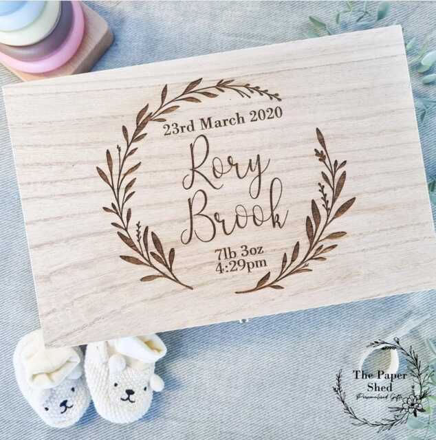 Baby Memory Keepsake Box Wreath - image 1
