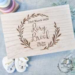 Baby Memory Keepsake Box Wreath