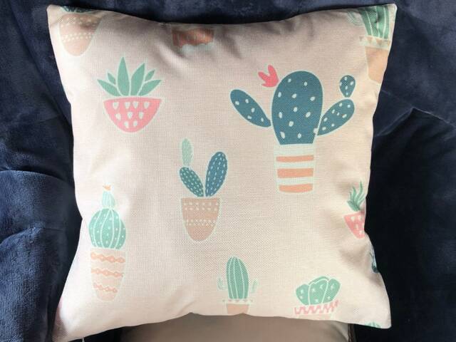Cactus, Print, Burlap, Decorative, Pillow, Covers - image 1