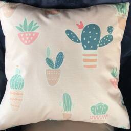 Cactus, Print, Burlap, Decorative, Pillow, Covers - thumbnail 4