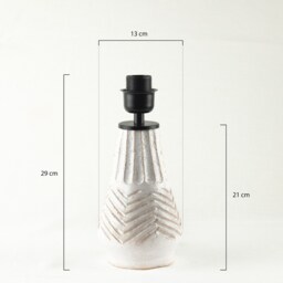 A Pair Of Ceramic Table Lamps White Bedroom Lamps - thumbnail 4