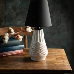 A Pair Of Ceramic Table Lamps White Bedroom Lamps - thumbnail 3