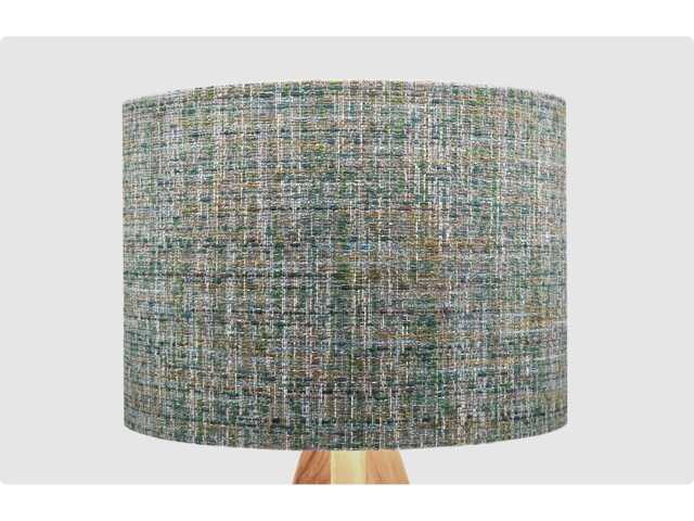 Dark Turquoise Green Woven Fabric Lampshade, Table Floor Lamp Ceiling Pendant Small Medium Large 20cm 25cm 30cm 35cm 40cm Light Shade - image 1