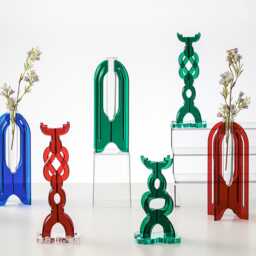 Tealight Holder Set - Contemporary Acrylic Candle Stand Minimalist Decor - thumbnail 3
