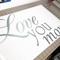 Love You More Wall Sticker, Love Decal, Art, Stickers, Decals - thumbnail 2