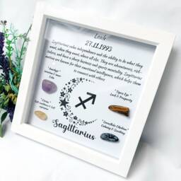 Personalised Handcrafted Sagittarius Zodiac Picture Frame, Personalized Astrology Decor, Mindfulness Gift For Spiritual Souls, UK Seller - thumbnail 3