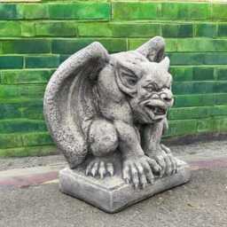 Concrete Gargoyle Statue Stone Gothic Figurine Outdoor Monster Sculpture Garden Guardian Ornament Cement Yard Decoration Medieval Decor Gift - thumbnail 3